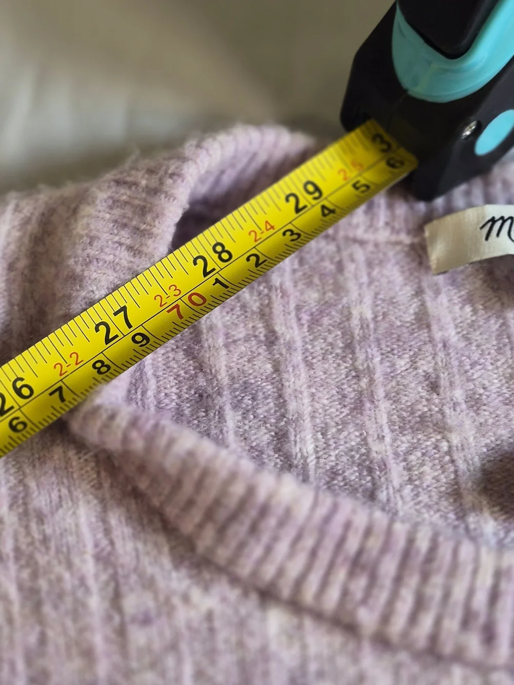 Madewell Lilac Ribbed Crewneck Sweater - Women's Knit Pullover M